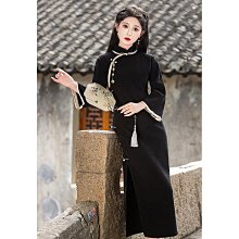 2024秋季新款復古國風新中式盤扣改良旗袍襯衫女小眾刺繡長袖上衣 歷史價格詳細信息