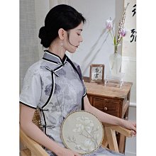 短袖旗袍 旗袍洋裝 改良旗袍 新中式少女旗袍夏季新款2024改良版日常年輕款國風碎花連衣裙學生649 LS004 歷史價格詳細信息