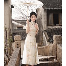 短袖旗袍 旗袍洋裝 改良旗袍 新中式少女旗袍夏季新款2024改良版日常年輕款國風碎花連衣裙學生649 LS004 歷史價格詳細信息