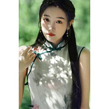 短袖旗袍 旗袍洋裝 改良旗袍 旗袍女夏季新中式改良日常優雅2023新款小清新年輕款復古高級感714 LS004 歷史價格詳細信息