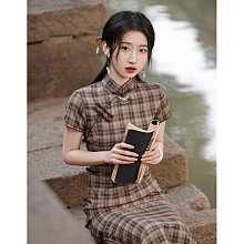 短袖旗袍 旗袍洋裝 改良旗袍 新中式少女旗袍夏季新款2024改良版日常年輕款國風碎花連衣裙學生649 LS004 歷史價格詳細信息