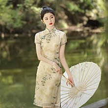 短款改良旗袍新款夏結婚敬酒服性感中式嫁衣修身顯瘦禮儀旗袍~乾乾好物~ 歷史價格詳細信息