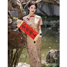 短袖旗袍 旗袍洋裝 改良旗袍 中國風旗袍2024新款夏季新中式日常改良版少女年輕款復古氣質優雅652 LS004 歷史價格詳細信息
