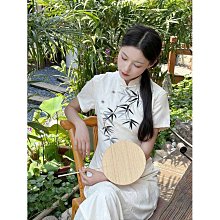 短袖旗袍 旗袍洋裝 改良旗袍 新中式改良奧黛旗袍少女年輕款2024新款粉色國風訂婚連衣裙夏茶服112 LS004 歷史價格詳細信息