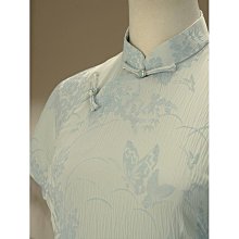 短袖旗袍 旗袍洋裝 改良旗袍 新中式改良奧黛旗袍少女年輕款2024新款粉色國風訂婚連衣裙夏茶服112 LS004 歷史價格詳細信息