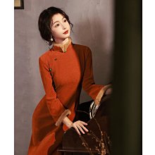 旗袍洋裝 紅色旗袍 改良旗袍 改良旗袍敬酒服新娘2023新款短款小個子刺繡金絲絨結婚禮服女秋季351 LS004 歷史價格詳細信息