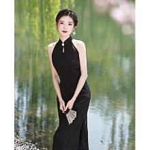 旗袍黑色旗袍夏季新款2024新中式改良年輕款氣質高端復古民國風高級感 歷史價格詳細信息