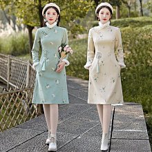 改良旗袍 日常旗袍 繡花蕾絲中長七分袖日常旗袍2024新款改良A擺年輕款中國風連衣裙 歷史價格詳細信息