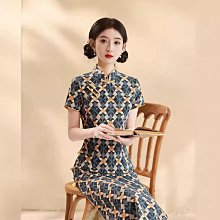 新款改良旗袍上衣女夏中國風盤扣長袖襯衫漢服民國復古洋裝兩件套套裝~微微服飾 歷史價格詳細信息