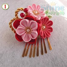 藝妓頭飾和風頭飾日式布花/新娘頭飾設計 獨家手工和風髮飾 浴衣/和服造型頭飾現貨原創 和風小邊夾 櫻花【E-259】 歷史價格詳細信息