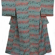 日本正絹花卉流水金邊紋文六通袋帶   全長約404 寬30cm 歷史價格詳細信息
