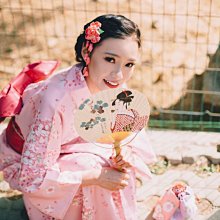 和服 日本改良版和服純欲復古清新淡雅可愛少女櫻花祭夏日祭四件套浴衣-特價 歷史價格詳細信息