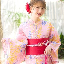 YUKATA日本正裝訪問和服浴衣四季滌綸料紅椿 歷史價格詳細信息
