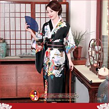 熱賣爆款！日式綢緞和服浴衣睡袍，復古印花，東瀛和服風，少女寫真舞台表演必備-孔雀(紅) -水水女人國 歷史價格詳細信息