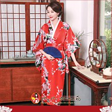 熱賣爆款！日式綢緞和服浴衣睡袍，復古印花，東瀛和服風，少女寫真舞台表演必備-孔雀(紅) -水水女人國 價格比較,價格查詢,歷史價格詳細信息