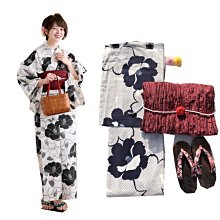 01 日本和服浴衣高品質  藍色系古典花色紫藤 歷史價格詳細信息
