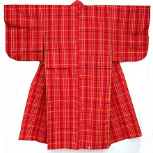 日本和服-格子車輪柄小紋-袷(あわせ) JA-F-443 歷史價格詳細信息