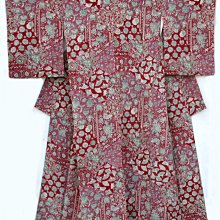日本正絹花卉流水金邊紋文六通袋帶   全長約404 寬30cm 歷史價格詳細信息