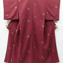 日本舞踊 小紋和服浴衣 正統浴衣 高級夏絽 棉絽 粉嫩清秀佳人 歷史價格詳細信息