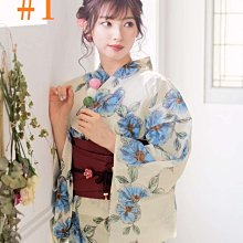02日本和服浴衣女傳統時尚純棉質地日本旅遊寫真和浴衣 歷史價格詳細信息