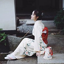 09日式文藝復古少女橙色旅拍寫真改良和服美拍 歷史價格詳細信息