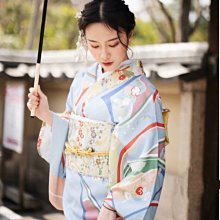 09日式文藝復古少女橙色旅拍寫真改良和服美拍 歷史價格詳細信息