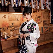 和服 日本改良版和服純欲復古清新淡雅可愛少女櫻花祭夏日祭四件套浴衣-特價 歷史價格詳細信息
