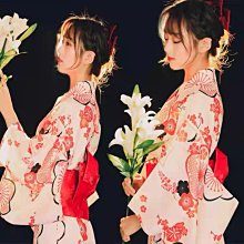 【日本和服】日式櫻花和服改良套裝    祈願兔印花浴衣中長款連衣裙拾光雜貨小屋 歷史價格詳細信息