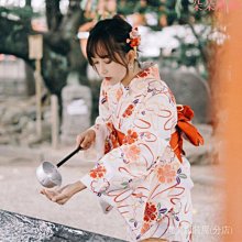 日本和服-橘色-袷(あわせ)-絹- JA-O-512 歷史價格詳細信息