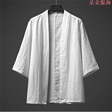 道袍外套男夏季薄款新中式民國風大碼男裝短袖襯衫漢服唐裝中山裝-雅怡尚品 歷史價格詳細信息