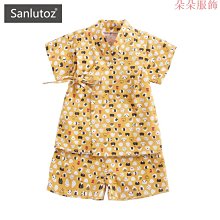 嬰兒短袖套裝 可愛卡通 棉質上衣 + 海灘短褲 寶寶童裝 HY10401 好娃娃 歷史價格詳細信息