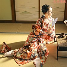 和服 桔子點點新款少女日本浴衣溫柔復古傳統日系料理改良和服攝影道具-特價 歷史價格詳細信息