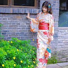 和服 日本改良版和服純欲復古清新淡雅可愛少女櫻花祭夏日祭四件套浴衣-特價 歷史價格詳細信息