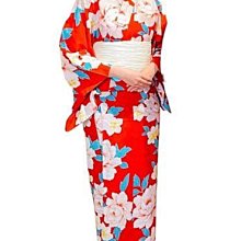 日本和服單衣-桔紅色格子紋柄-羊毛 JB-R-330 歷史價格詳細信息