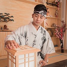和服 日本傳統和服男裝浪客劍心紅色亞麻著物行燈袴武士服套裝復古旅拍-特價 歷史價格詳細信息