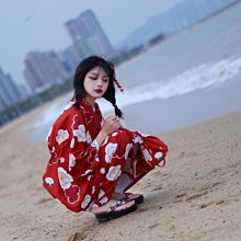 和服 春夏日本和服女改良版大仙鶴便穿日式和風寫真神明少女攝影服裝-特價 歷史價格詳細信息