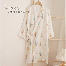 春夏薄款紗布睡裙加肥開衫長款睡袍全棉雙層浴衣女日式和風睡衣 歷史價格詳細信息