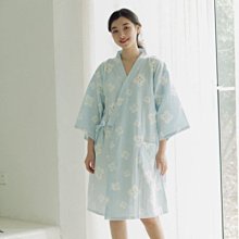 和服 日本寬松睡裙簡約居家服純棉紗布柔軟透氣和服浴袍春夏款女款睡袍-特價 歷史價格詳細信息