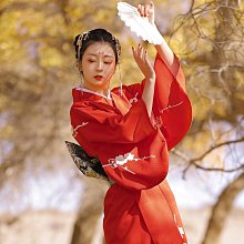 和服 桔子點點新款少女日本浴衣溫柔復古傳統日系料理改良和服攝影道具-特價 歷史價格詳細信息