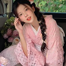 日系和服 粉色短版性感和服 角色扮演cosplay櫻花日本和服 派對表演服 ~流行E線A7249 歷史價格詳細信息