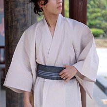 日本傳統和服男士浴衣浴袍睡衣家居服cos寫真服裝棉麻透氣黑白條  露天市集  全台最大的網路購物市集 歷史價格詳細信息