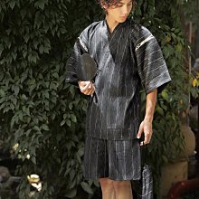 日式和服 和服配件 日式黑白格傳統男款武士服長袍浴衣 日本男士正裝和服COS寫真服裝 歷史價格詳細信息