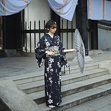 日式和服 和服配件 日式黑白格傳統男款武士服長袍浴衣 日本男士正裝和服COS寫真服裝 歷史價格詳細信息