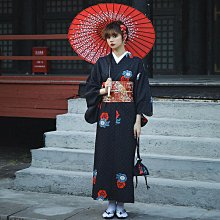 日式和服 和服配件 日式黑白格傳統男款武士服長袍浴衣 日本男士正裝和服COS寫真服裝 歷史價格詳細信息