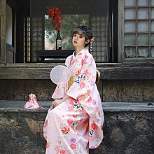 日式和服 和服配件 月下和服 橘粉仙鶴 女款日本和服浴衣 溫柔文藝復古日系改良和服 歷史價格詳細信息