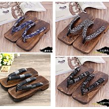 木屐中國風cos日本男日式拖鞋二齒木屐鞋高跟人字拖中式厚底拖鞋 歷史價格詳細信息