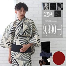 日本傳統和服男士浴衣浴袍睡衣家居服cos寫真服裝棉麻透氣黑白條  露天市集  全台最大的網路購物市集 歷史價格詳細信息