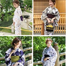 日式和服 和服配件 日本傳統和服浴衣半幅帶縞紋漸變色二尺袖袴下帶棉麻腰帶雙面手打 歷史價格詳細信息