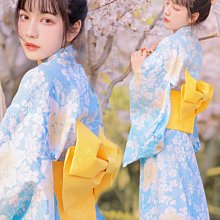 神明少女和服寫真女溫柔日式和風藍色中國風影樓主題拍照服裝 優質版 神明少女和服 日本 和服  古早和服女正裝古早日本改良 歷史價格詳細信息