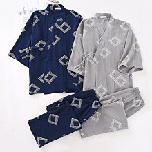 和服睡衣 日式睡衣 春秋季男士睡衣純棉水洗家居服套裝全棉縐布日式大碼和服改良漢服 歷史價格詳細信息